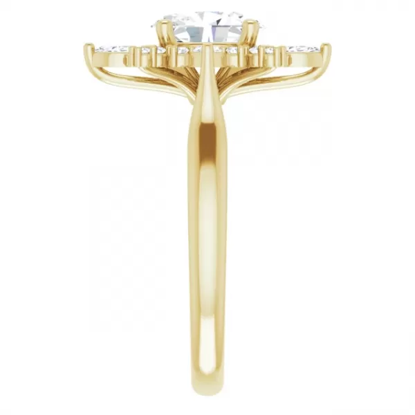 oval diamond vintage halo diamond ring