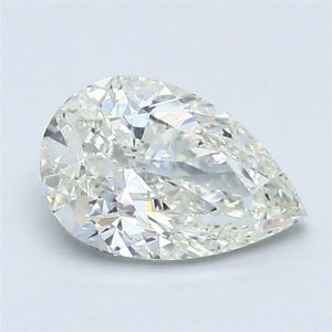 GIA Certified Great Value Pear J/K Si2 1 Carat